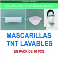 Mascarilas TNT Lavable